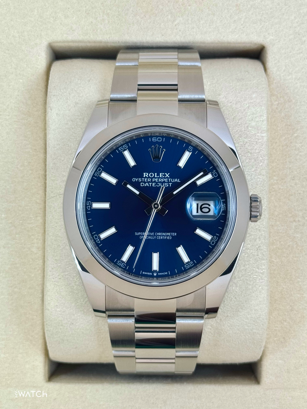 NEW 2025 Rolex Datejust 41mm 126300 Stainless Steel Oyster Blue Dial