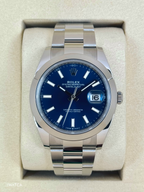 NEW 2025 Rolex Datejust 41mm 126300 Stainless Steel Oyster Blue Dial
