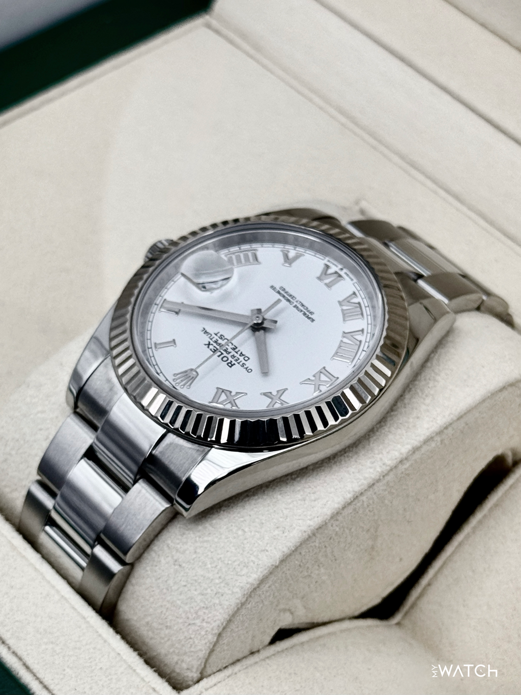 2019 Rolex Datejust 41mm 126334 Stainless Steel Oyster White Roman Numeral Dial