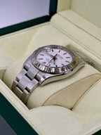 2005 Rolex Datejust Turn-O-Graph 36mm 116264 Oyster White Dial
