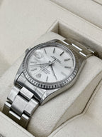 2004 Rolex Datejust 36mm 16220 Stainless Steel Oyster Silver Tapestry Dial (Collectors Set)