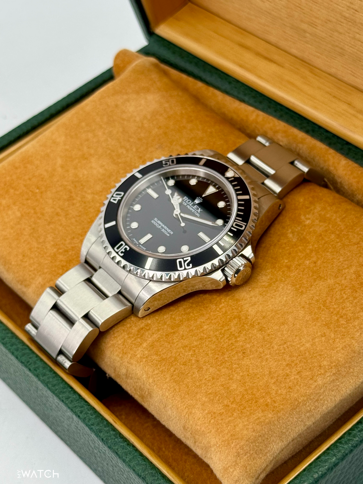 2001 Rolex Submariner 40mm 14060M Stainless Steel Two-Liner Black Dial