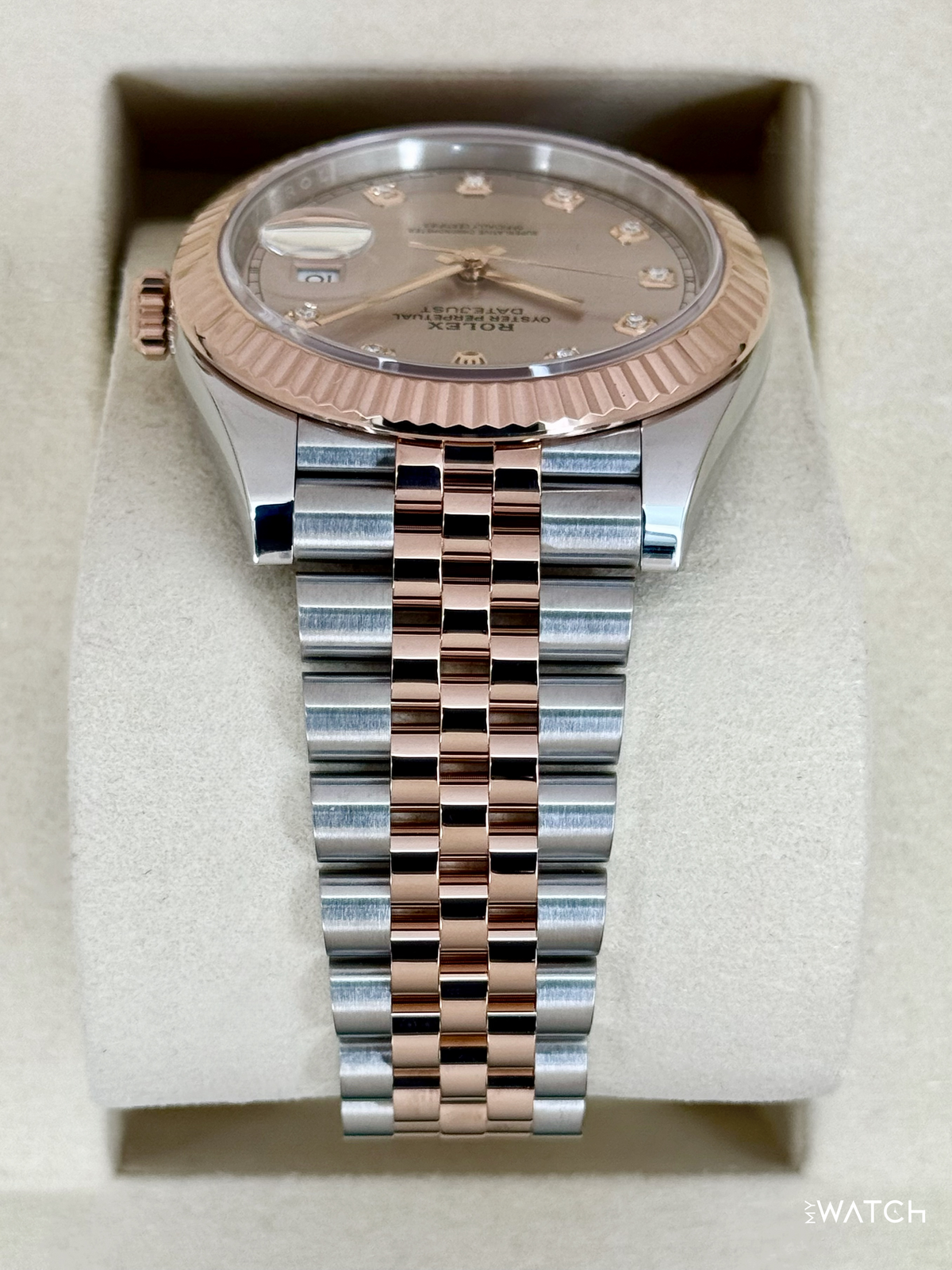 2025 Rolex Datejust 41mm 126331 Two-Tone Jubilee Sundust Diamond Dial