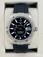 2025 Rolex Sky-Dweller 42mm 336239 White Gold Oysterflex Black Dial