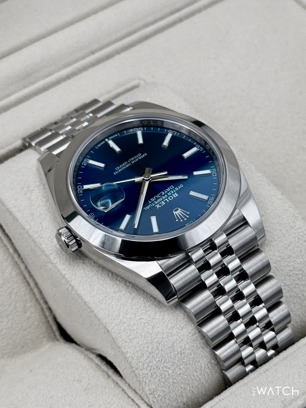 NEW 2023 Rolex Datejust 41mm 126300 Stainless Steel Jubilee Blue Dial