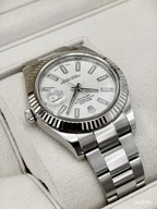 2016 Rolex Datejust II 41mm 116334 Stainless Steel Oyster White Dial