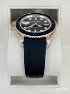 2023 Rolex Yacht-Master 40mm 126655 Rose Gold Oysterflex Black Dial