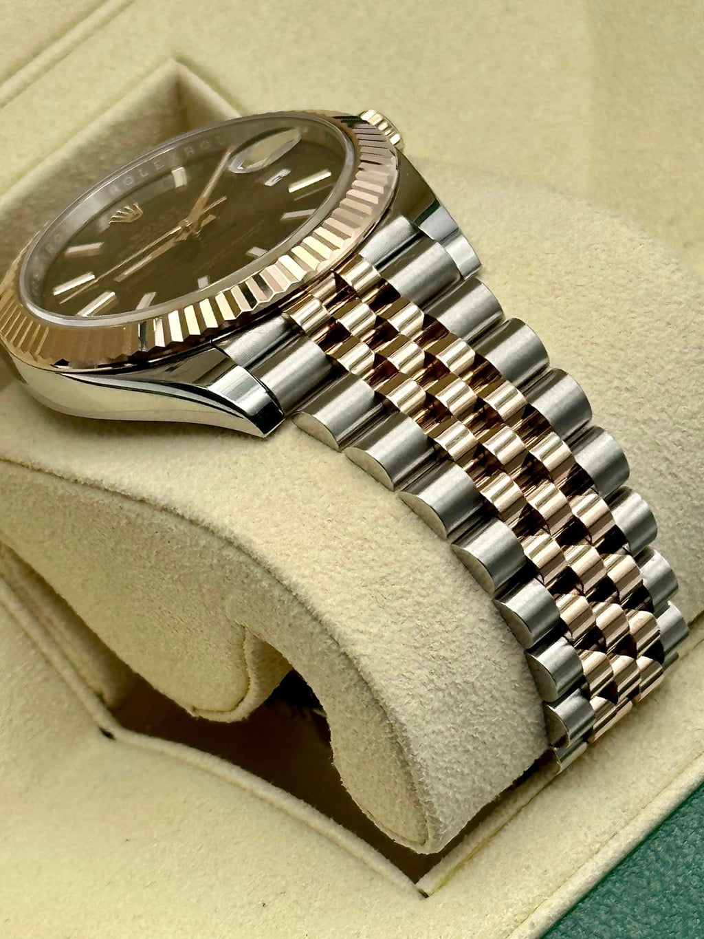 2020 Rolex Datejust 41mm 126331 Two-Tone Rose Gold Chocolate Dial