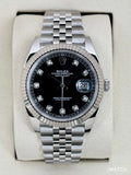 NEW 2026 Rolex Datejust 41mm 126334 Stainless Steel Jubilee Black Diamond Dial