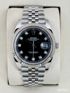 NEW 2026 Rolex Datejust 41mm 126334 Stainless Steel Jubilee Black Diamond Dial