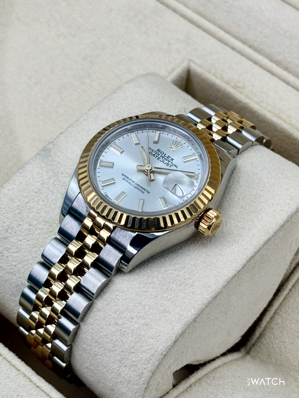 2020 Rolex Lady Datejust 28mm 279173 Two-Tone Jubilee Silver Dial