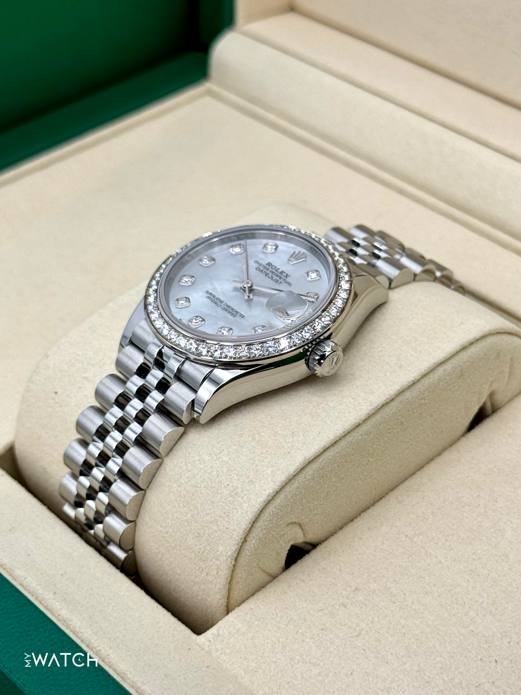 NEW 2025 Rolex Lady Datejust 31mm 278384RBR Jubilee MOP Diamond Dial