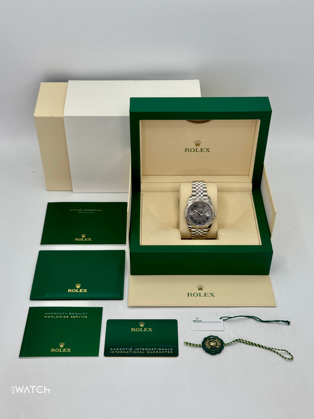 2023 Rolex Datejust 41mm 126334 Jubilee Wimbledon Dial