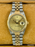 1991 Rolex Datejust 36mm 16233 Two-Tone Jubilee Champagne Dial