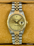1991 Rolex Datejust 36mm 16233 Two-Tone Jubilee Champagne Dial
