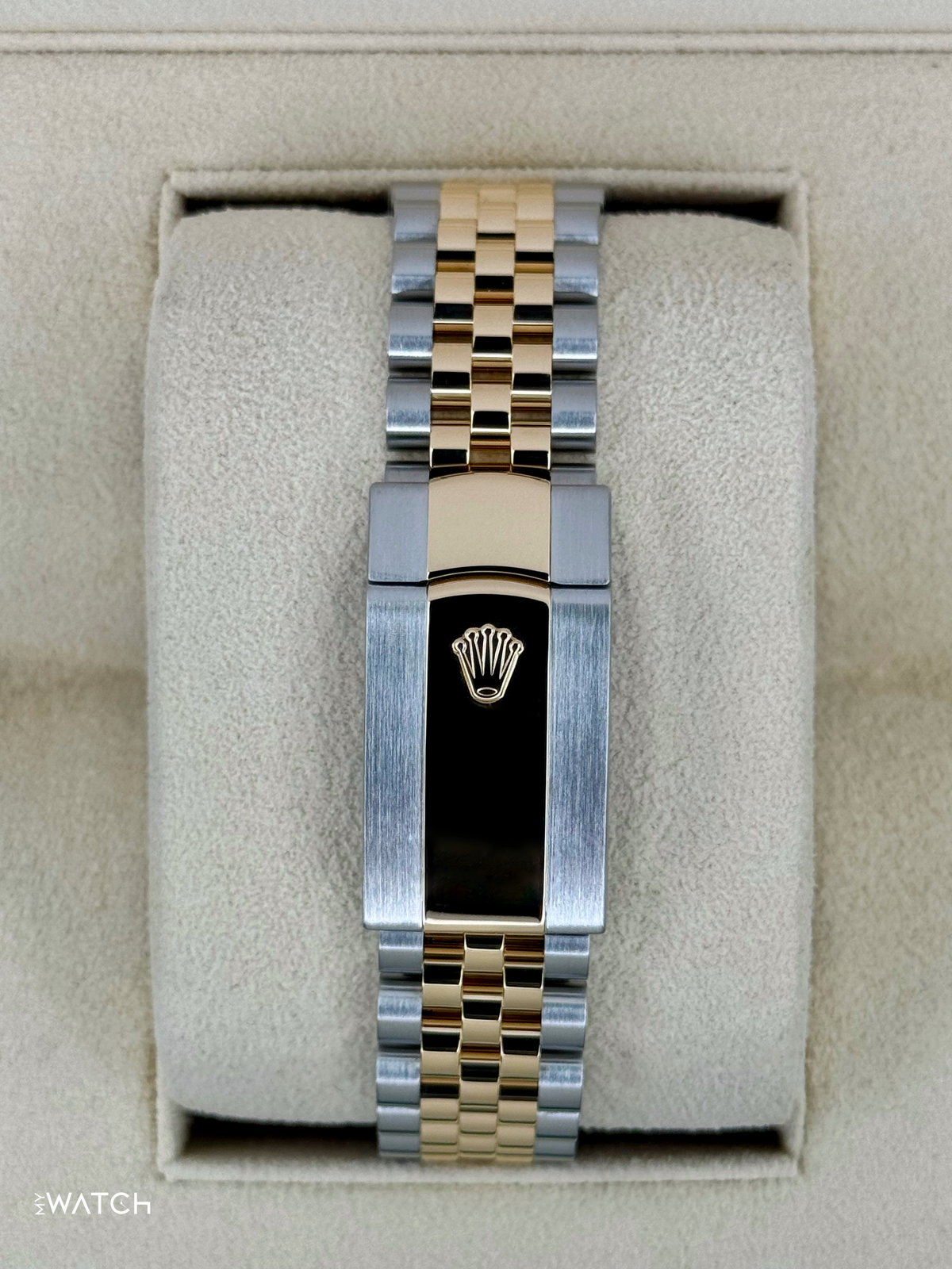 2024 Rolex Datejust 41mm 126333 Two-Tone Jubilee Black Diamond Dial