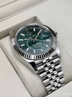 2026 Rolex Sky-Dweller 42mm 336934 Stainless Steel Jubilee Green Dial