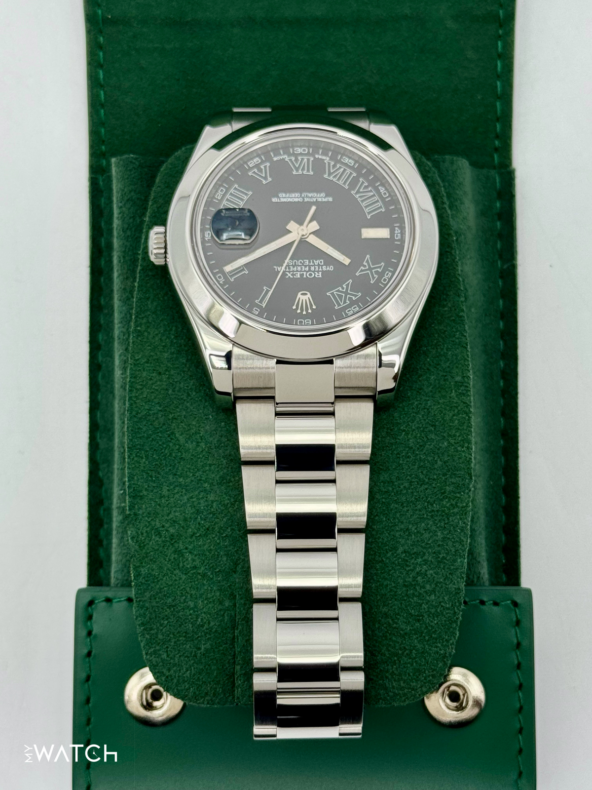 2025 CPO Rolex Datejust II 41mm 116300 Stainless Steel Oyster Black Dial