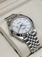 NEW 2026 Rolex Datejust 41mm 126334 Stainless Steel Jubilee White Roman Numeral Dial