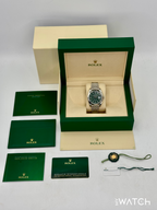 2023 Rolex Datejust 41mm 126300 Stainless Steel Jubilee Green Motif Dial
