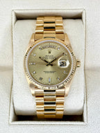 1983 Rolex Day-Date 36mm 18038 Presidential Champagne Diamond Dial
