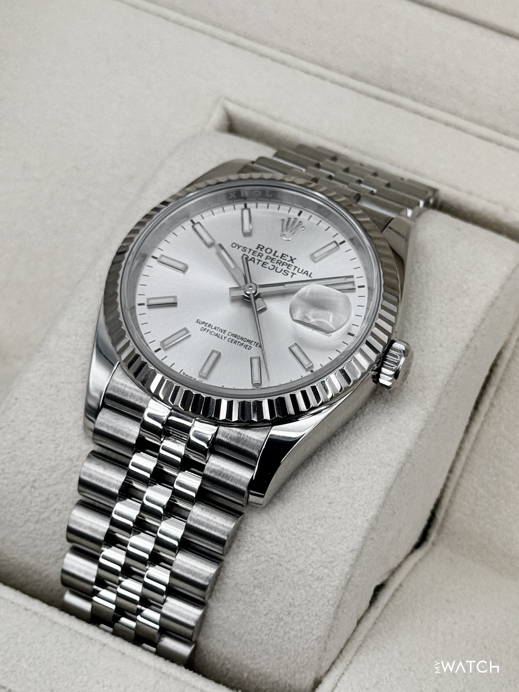 2021 Rolex Datejust 36mm 126234 Stainless Steel Jubilee Silver Dial