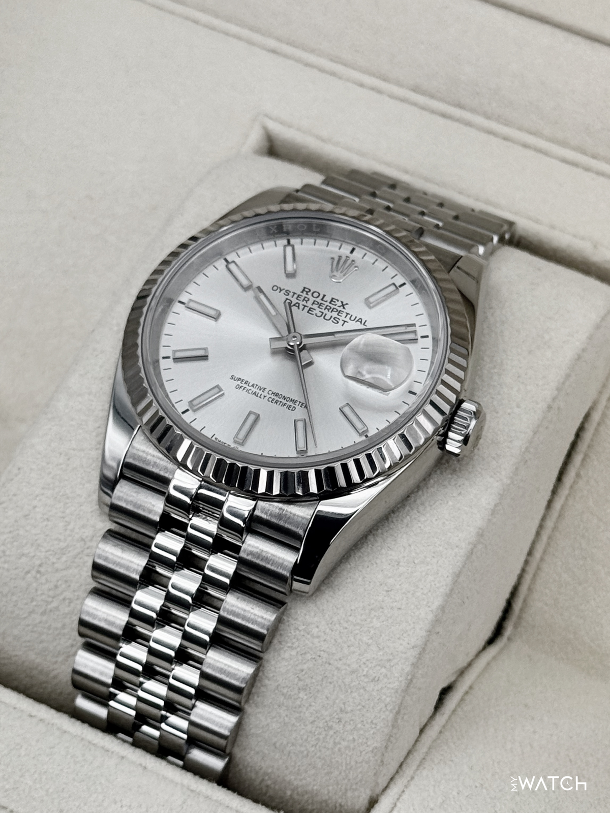 2021 Rolex Datejust 36mm 126234 Stainless Steel Jubilee Silver Dial
