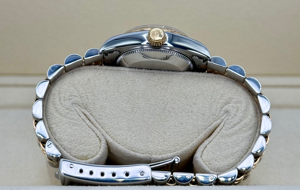 Rolex Lady-Datejust 28mm 79173 Two-Tone Blue 10 Diamond Dial