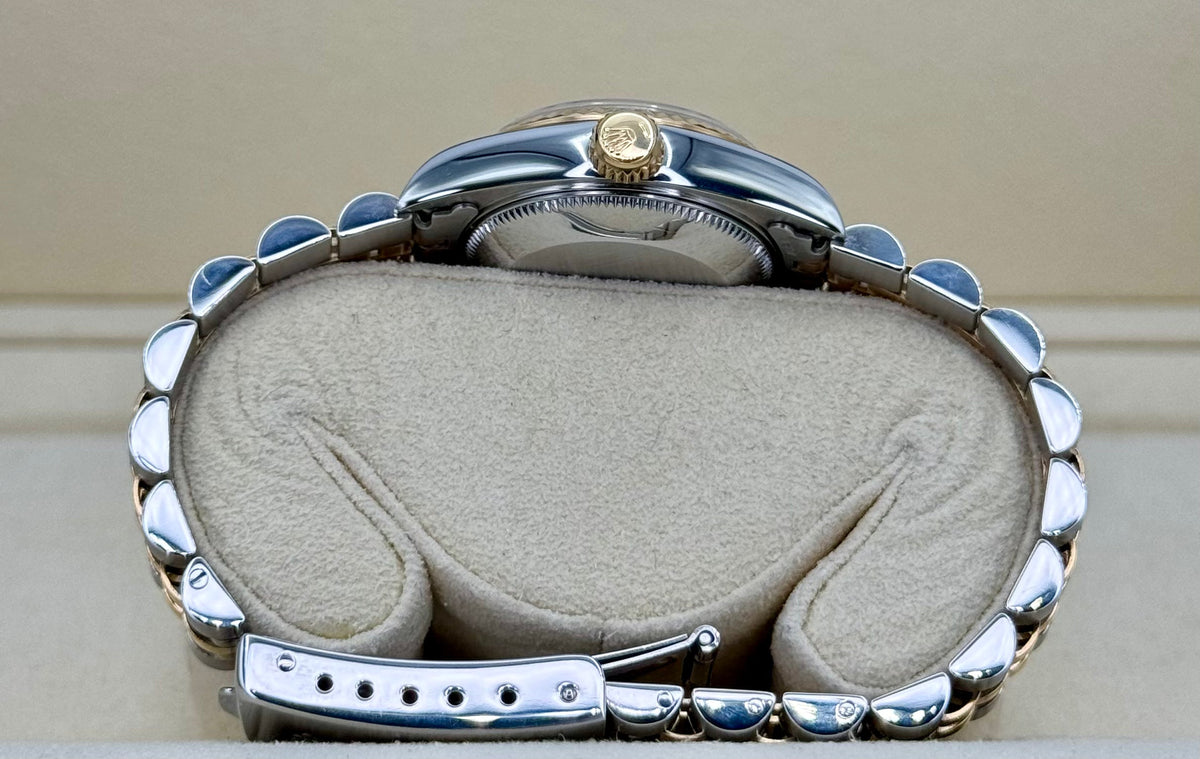 Rolex Lady-Datejust 28mm 79173 Two-Tone Blue 10 Diamond Dial