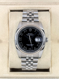 2016 Rolex Datejust 36mm 116234 Stainless Steel Jubilee Black Dial