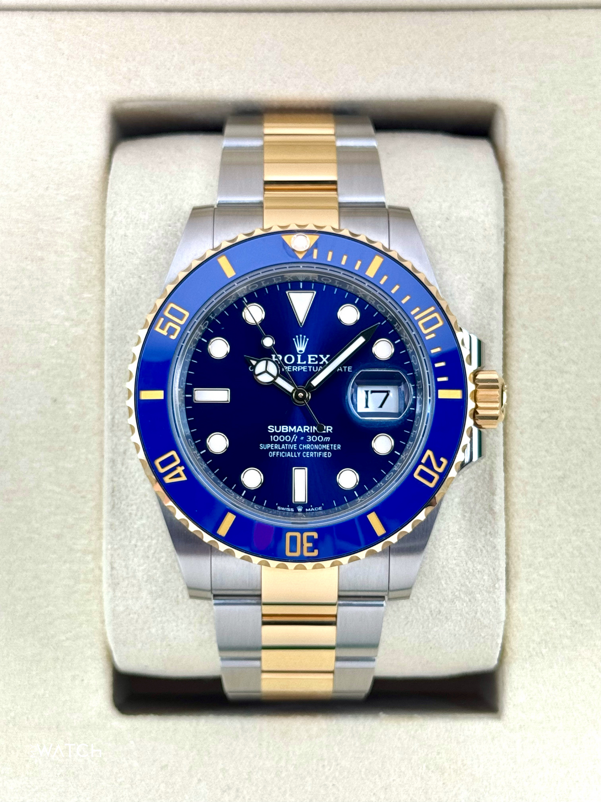 2025 Rolex Submariner "Bluesy" 41mm 126613LB Two-Tone Blue Dial