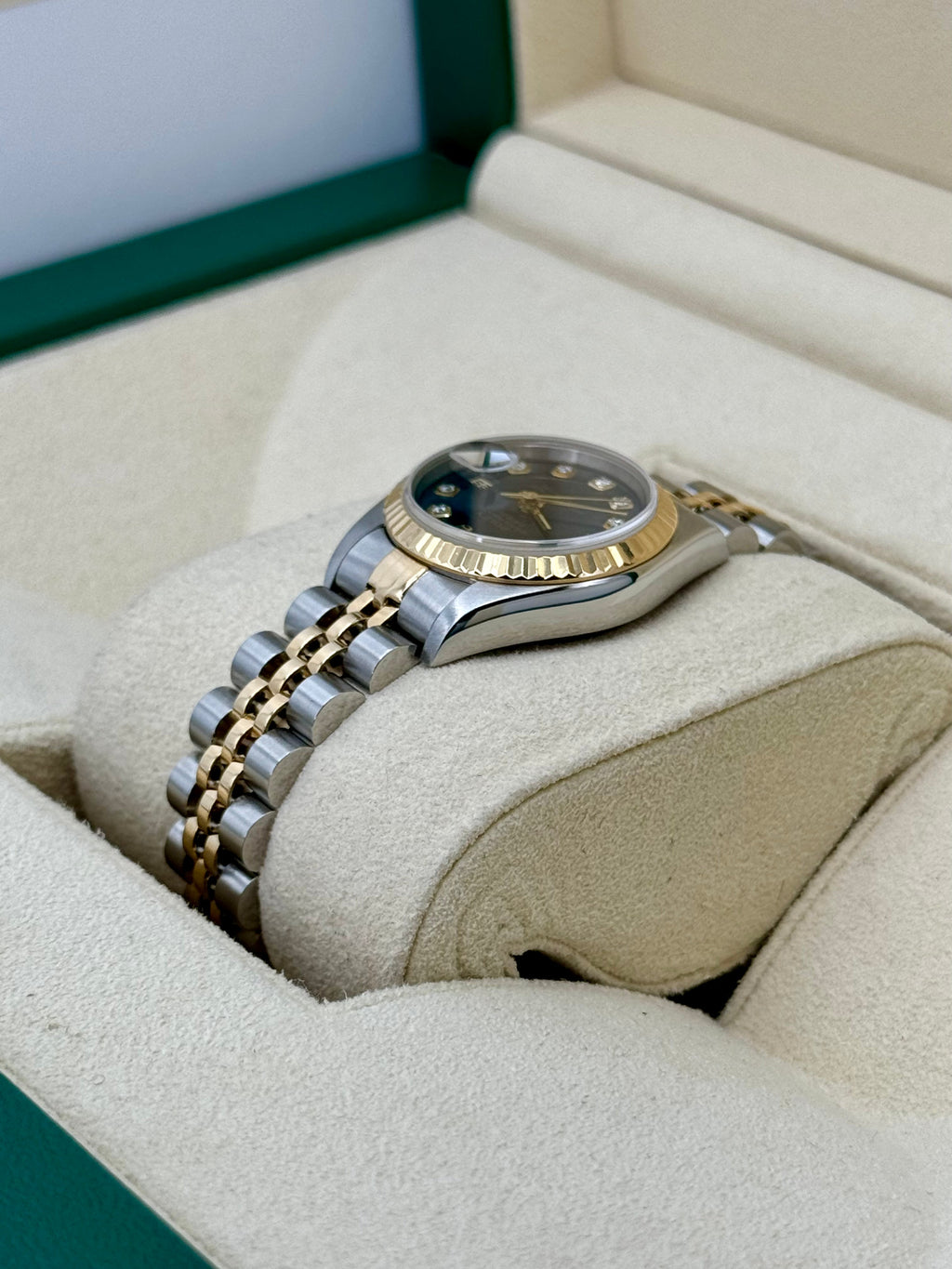Rolex Lady-Datejust 28mm 79173 Two-Tone Blue 10 Diamond Dial