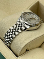 NEW 2022 Rolex Ladies Datejust 28mm 279174 Diamond Mother of Pearl Dial