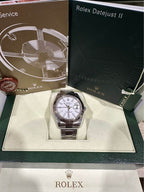 2013 Rolex Datejust II 41mm 116334 Oyster White Stick Dial