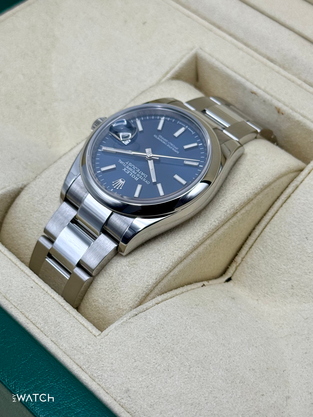 2020 Rolex Datejust 36mm 126200 Stainless Steel Oyster Blue Dial