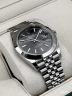 2024 Rolex Datejust 41mm 126300 Stainless Steel Jubilee Rhodium Dial
