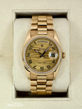 1989 Rolex Day-Date 36mm 18238 Presidential Champagne Wave Dial