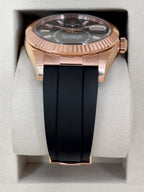 NEW 2026 Rolex Sky-Dweller 42mm 336235 Rose Gold Oysterflex Rhodium Dial - STICKERED