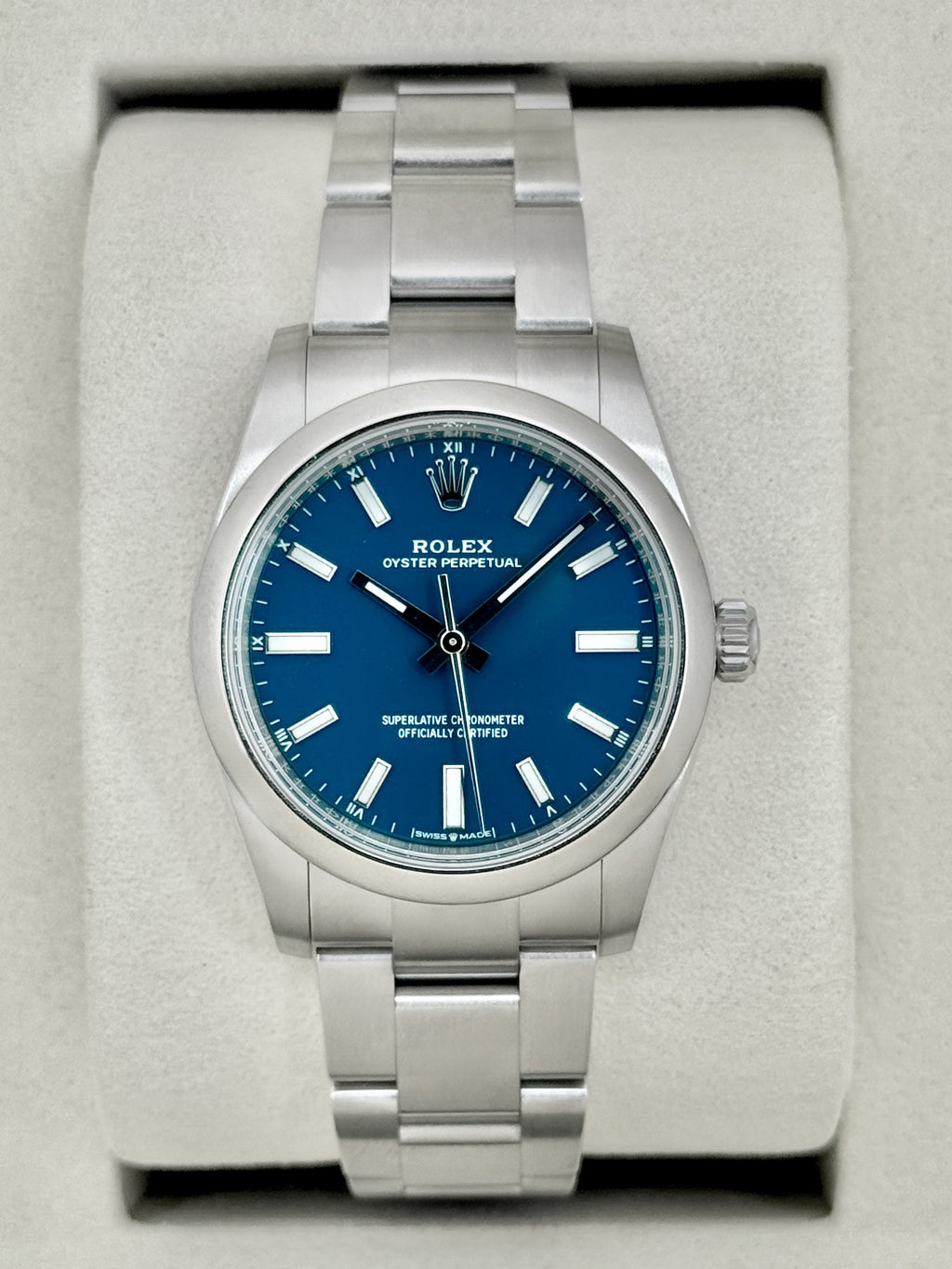 NEW 2026 Rolex Oyster Perpetual 31mm 277200 Med Blue Dial