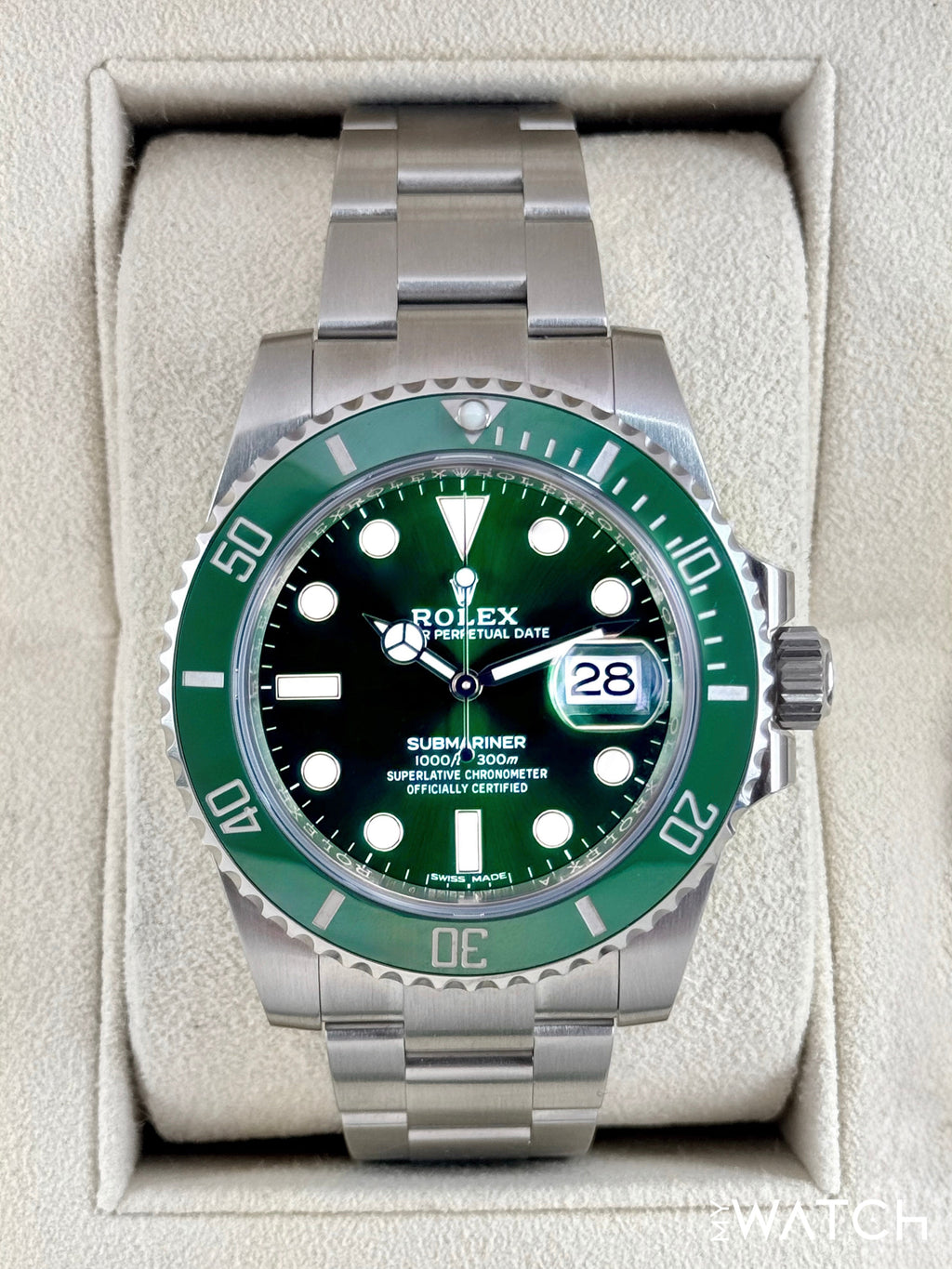 2020 Rolex Submariner “Hulk” 40mm 116610LV Green Dial