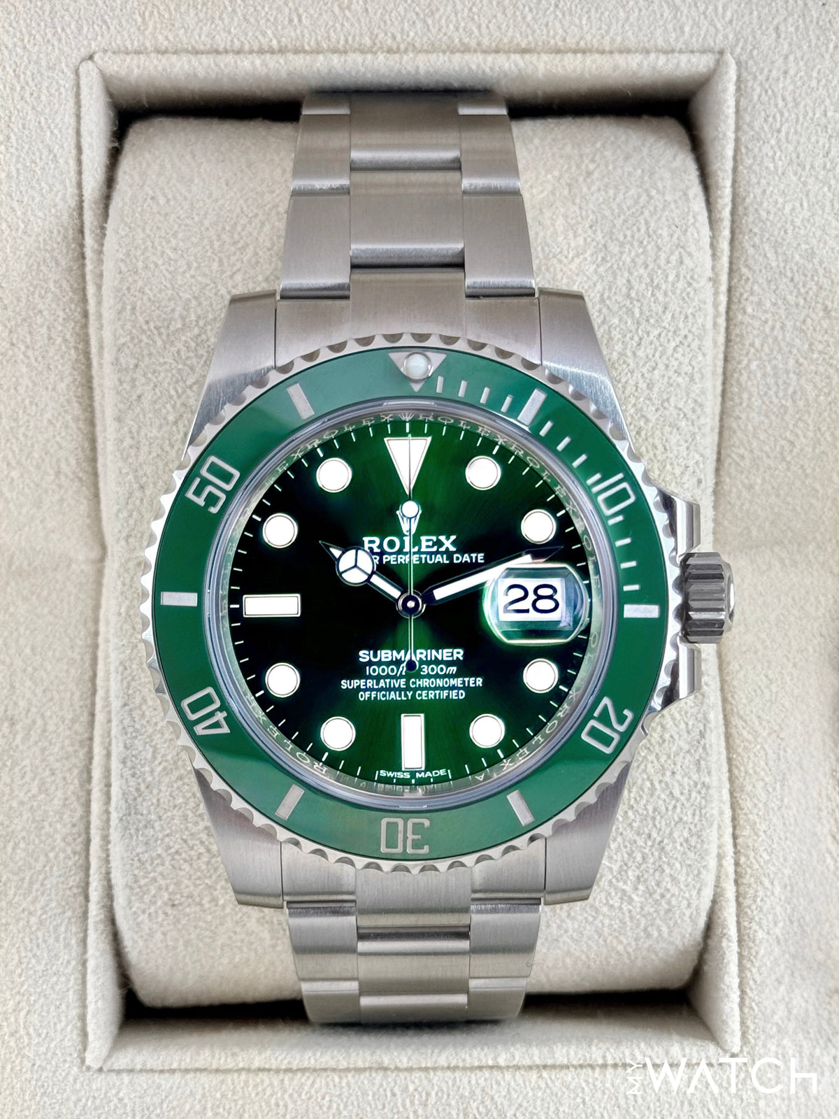2020 Rolex Submariner “Hulk” 40mm 116610LV Green Dial