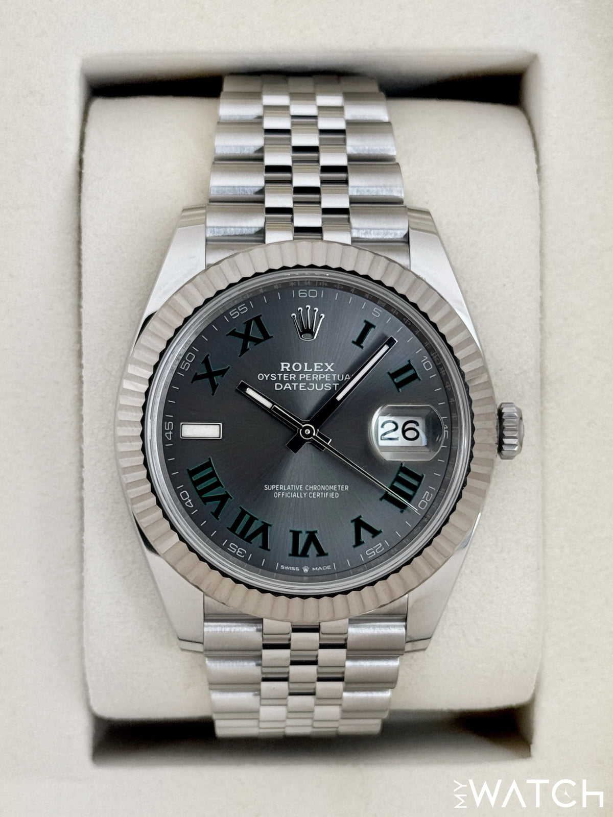 NEW 2025 Rolex Datejust 41mm 126334 Jubilee Wimbledon Dial