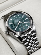NEW 2026 Rolex Sky-Dweller 42mm 336934 Jubilee Green Dial (NEW STYLE CARD)