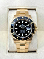 2021 Rolex Submariner 41mm 126618LN Yellow Gold Black Dial