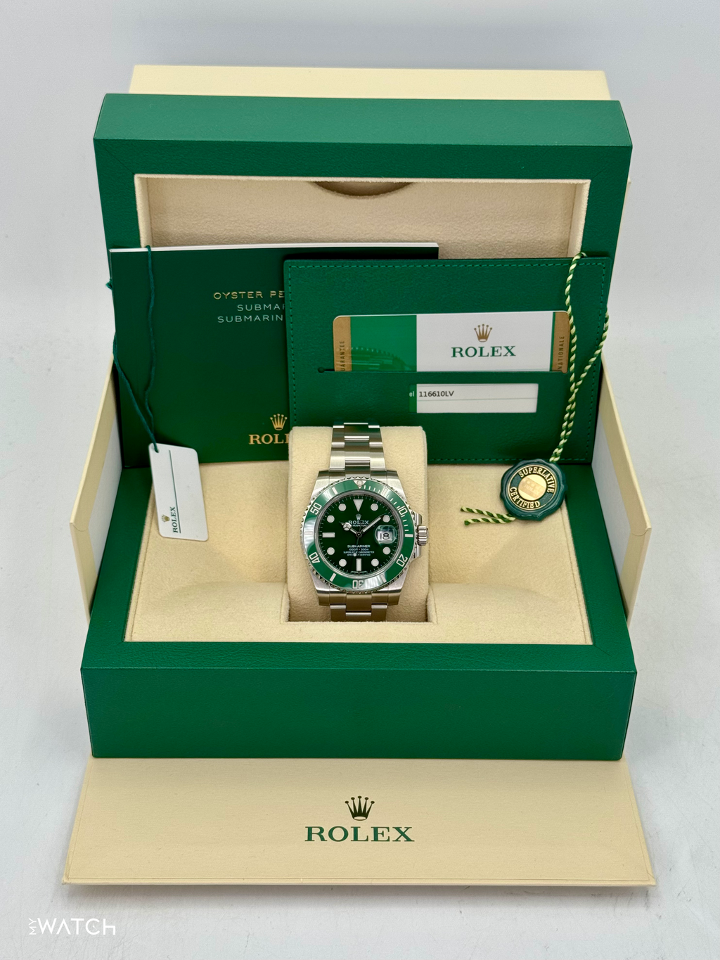 2018 Rolex Submariner “Hulk” 40mm 116610LV Green Dial