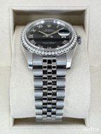 2017 Rolex Datejust 36mm 116244 Stainless Steel Jubilee Black Dial