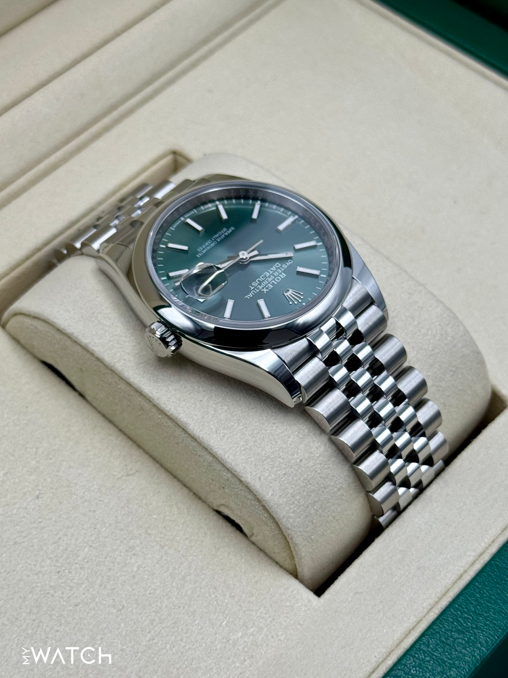NEW 2026 Rolex Datejust 36mm 126200 Stainless Steel Jubilee Green Dial