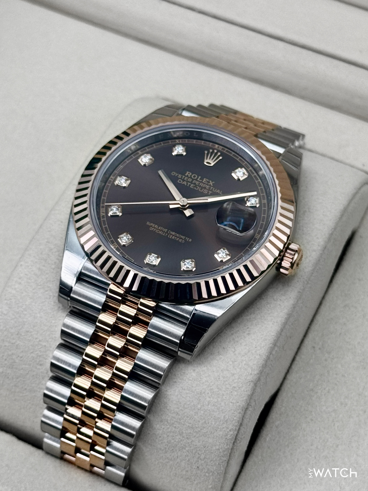 NEW 2025 Rolex Datejust 41mm 126331 Two-Tone Chocolate Diamond Dial (STICKERED)