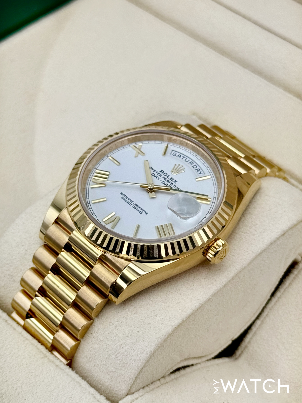 NEW 2025 Rolex Day-Date 40mm 228238 Presidential White Dial