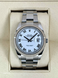 2019 Rolex Datejust 41mm 126334 Stainless Steel Oyster White Dial